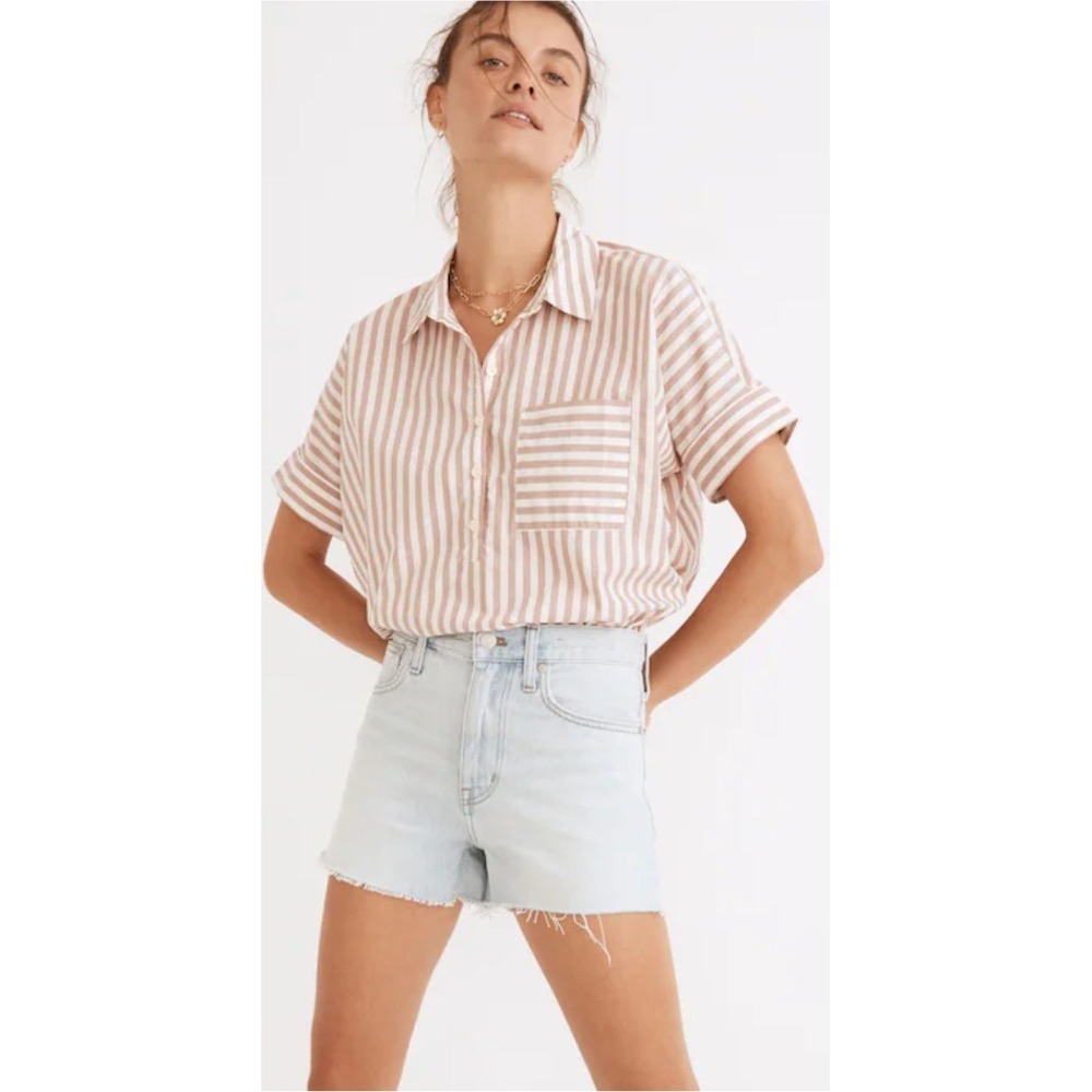 Madewell Relaxed Denim Cutoff Shorts Light Wash‎ Size 24 NWOT